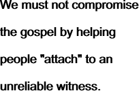 We must not compromise the