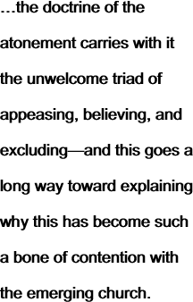 …the doctrine of the atonement
