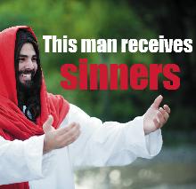 This man receives sinners