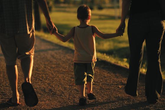 Child with parents