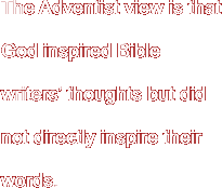 The Adventist view is that