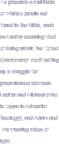 He presents a multitude of