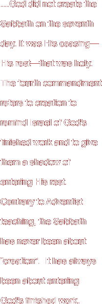 …God did not create the