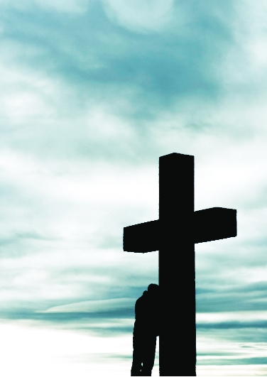 Leaning on the cross